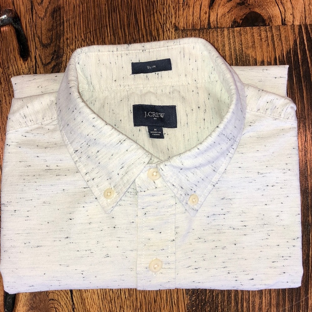 J. Crew Slim Fit Button Down Short Sleeve Medium